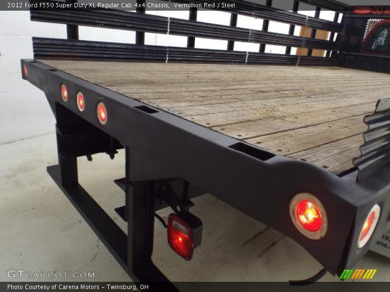 Vermillion Red / Steel 2012 Ford F550 Super Duty XL Regular Cab 4x4 Chassis