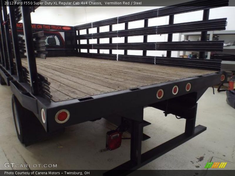 Vermillion Red / Steel 2012 Ford F550 Super Duty XL Regular Cab 4x4 Chassis