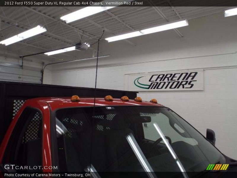 Vermillion Red / Steel 2012 Ford F550 Super Duty XL Regular Cab 4x4 Chassis