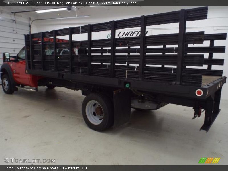 Vermillion Red / Steel 2012 Ford F550 Super Duty XL Regular Cab 4x4 Chassis