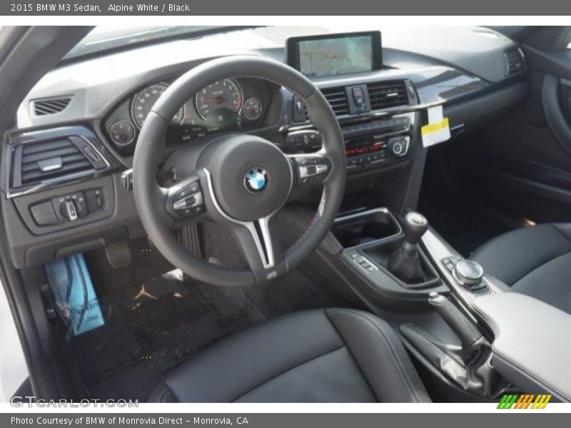 Alpine White / Black 2015 BMW M3 Sedan