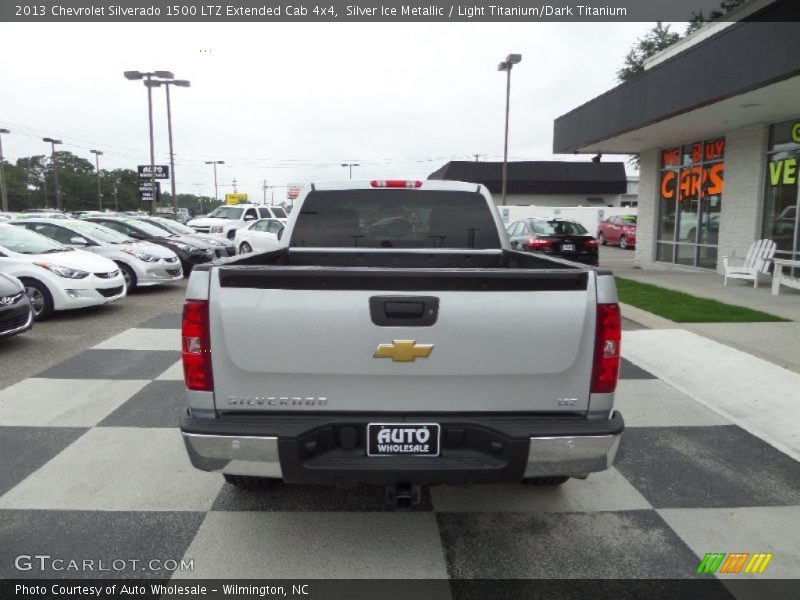 Silver Ice Metallic / Light Titanium/Dark Titanium 2013 Chevrolet Silverado 1500 LTZ Extended Cab 4x4