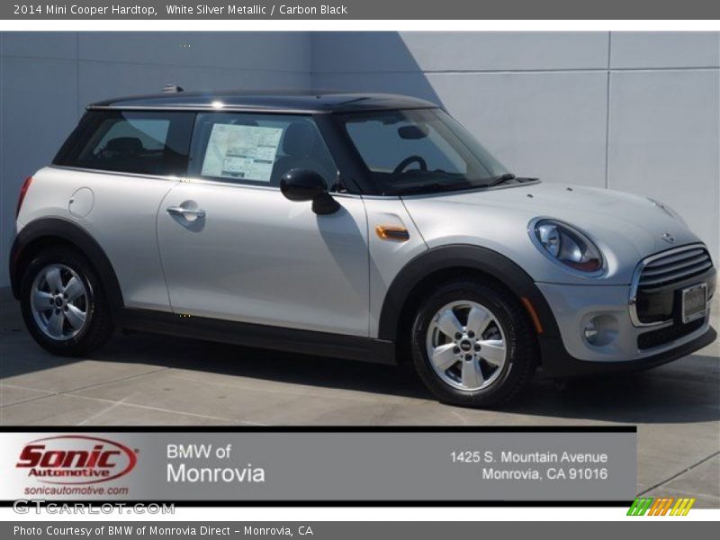 White Silver Metallic / Carbon Black 2014 Mini Cooper Hardtop