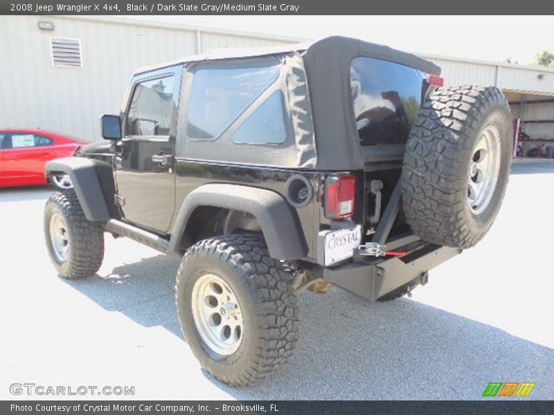 Black / Dark Slate Gray/Medium Slate Gray 2008 Jeep Wrangler X 4x4