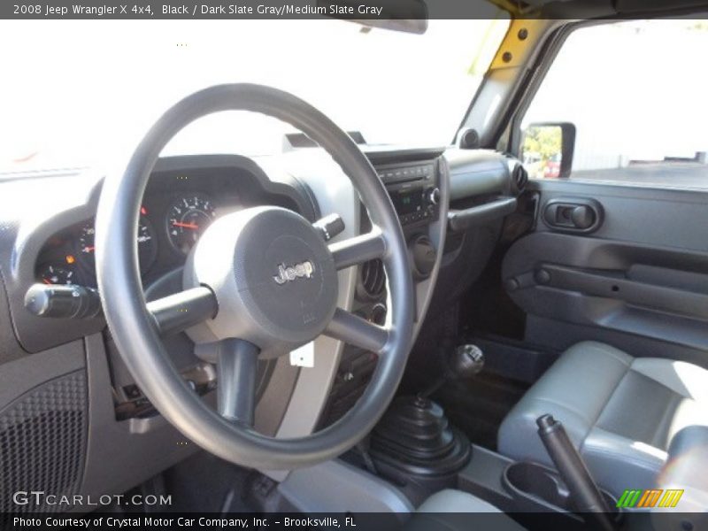 Black / Dark Slate Gray/Medium Slate Gray 2008 Jeep Wrangler X 4x4