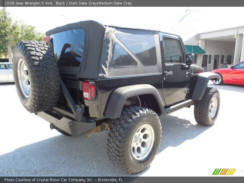 Black / Dark Slate Gray/Medium Slate Gray 2008 Jeep Wrangler X 4x4