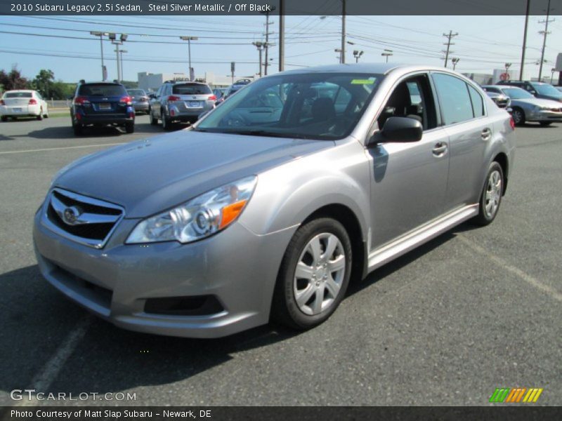 Steel Silver Metallic / Off Black 2010 Subaru Legacy 2.5i Sedan