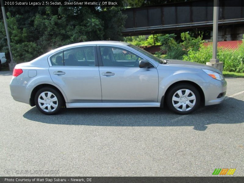 Steel Silver Metallic / Off Black 2010 Subaru Legacy 2.5i Sedan