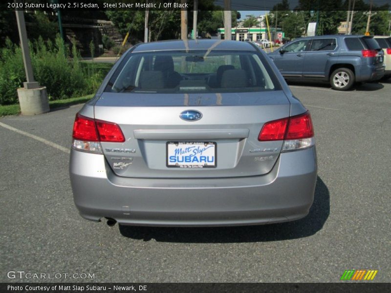 Steel Silver Metallic / Off Black 2010 Subaru Legacy 2.5i Sedan