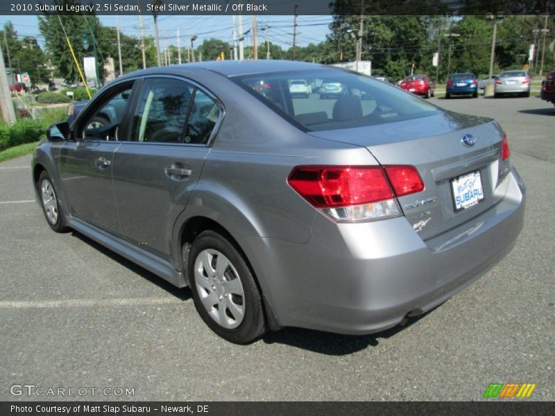 Steel Silver Metallic / Off Black 2010 Subaru Legacy 2.5i Sedan