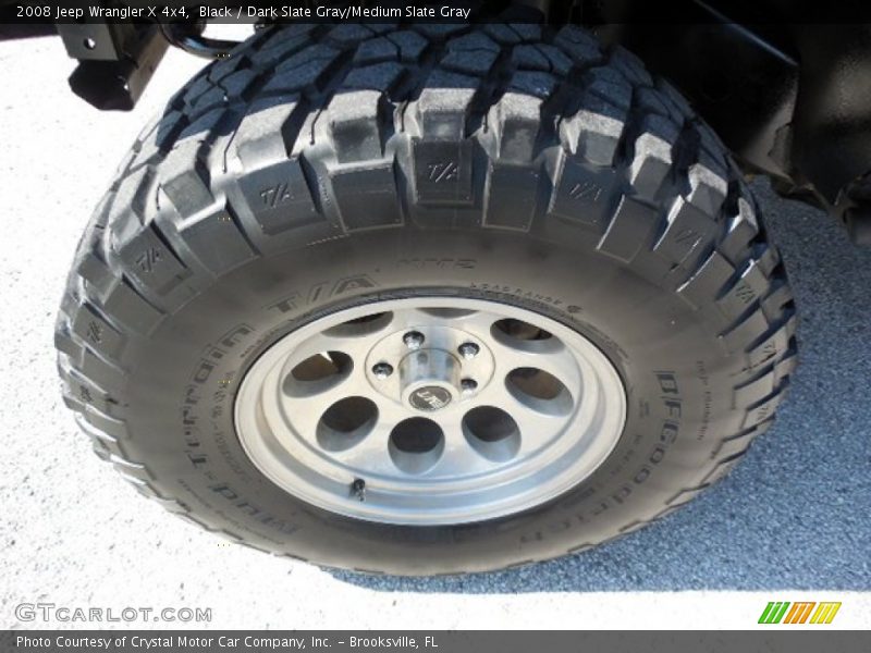 Black / Dark Slate Gray/Medium Slate Gray 2008 Jeep Wrangler X 4x4
