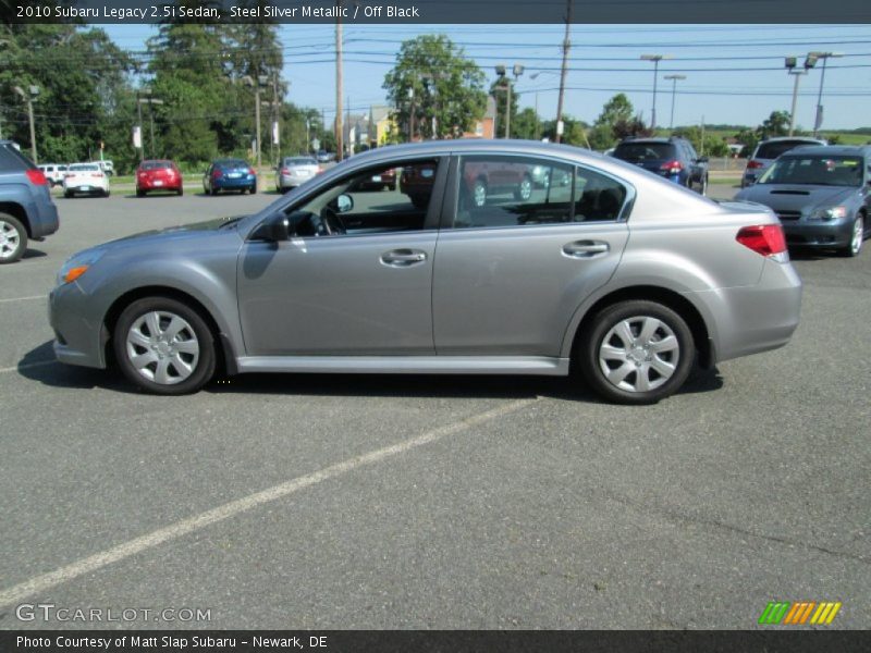 Steel Silver Metallic / Off Black 2010 Subaru Legacy 2.5i Sedan