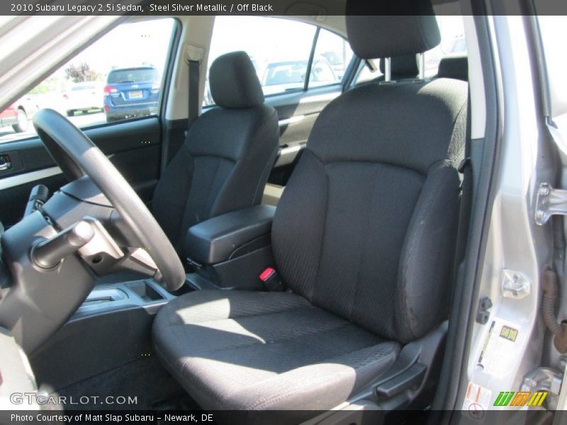 Steel Silver Metallic / Off Black 2010 Subaru Legacy 2.5i Sedan