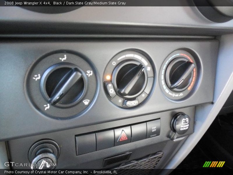 Black / Dark Slate Gray/Medium Slate Gray 2008 Jeep Wrangler X 4x4
