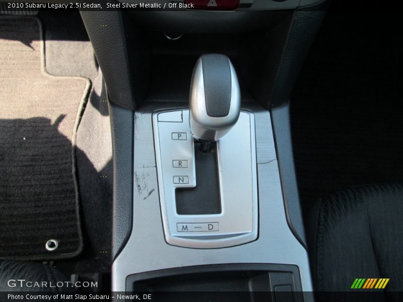 Steel Silver Metallic / Off Black 2010 Subaru Legacy 2.5i Sedan