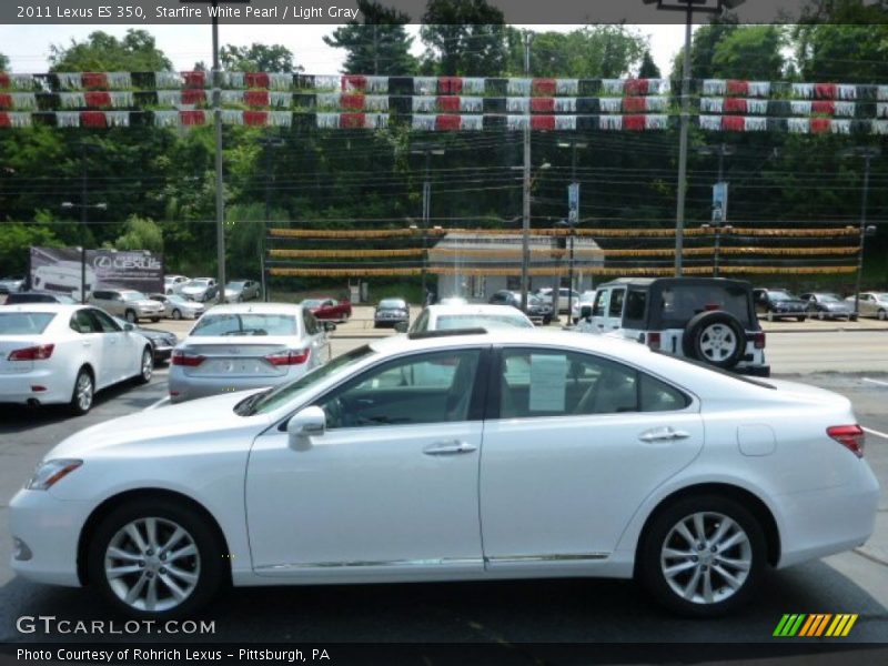 Starfire White Pearl / Light Gray 2011 Lexus ES 350