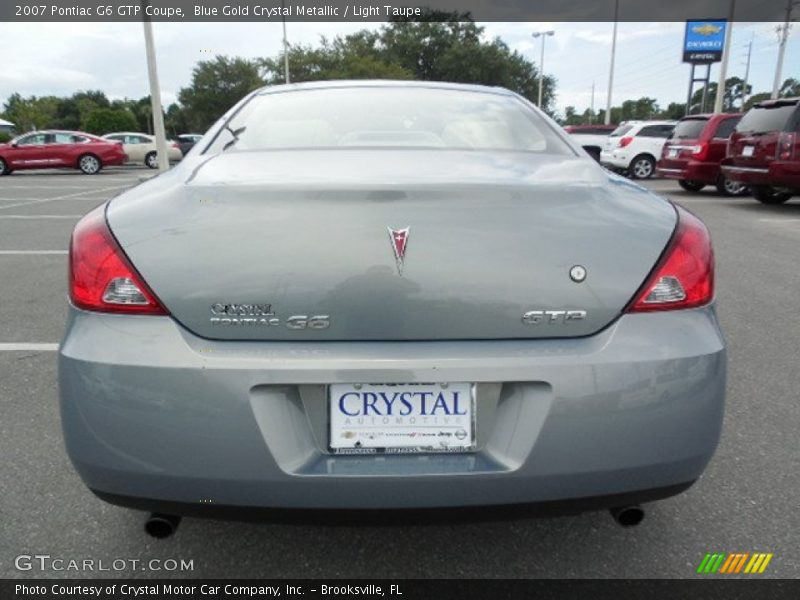 Blue Gold Crystal Metallic / Light Taupe 2007 Pontiac G6 GTP Coupe