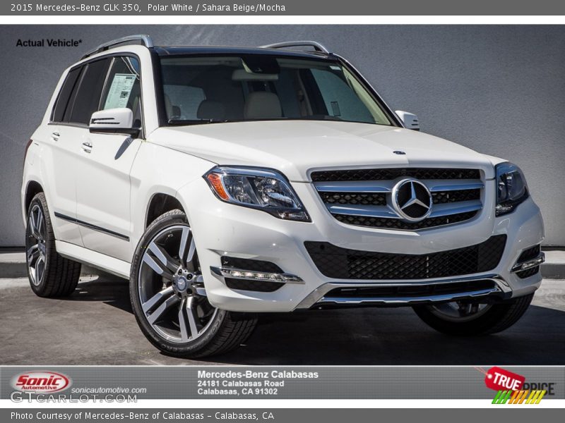 Polar White / Sahara Beige/Mocha 2015 Mercedes-Benz GLK 350