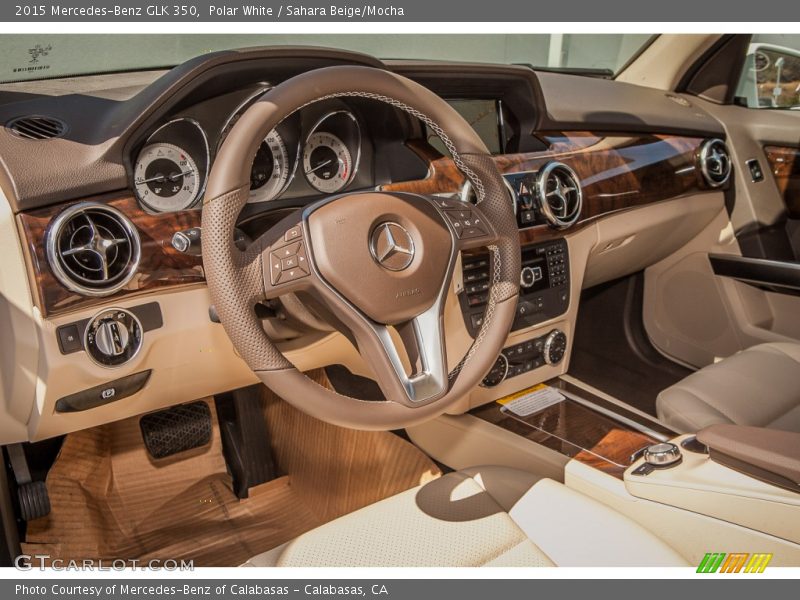 Polar White / Sahara Beige/Mocha 2015 Mercedes-Benz GLK 350