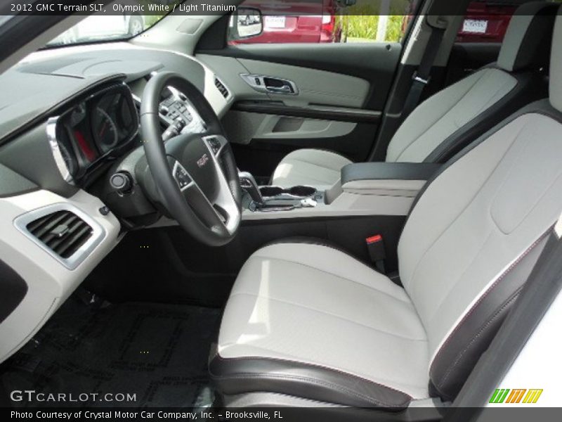 Olympic White / Light Titanium 2012 GMC Terrain SLT