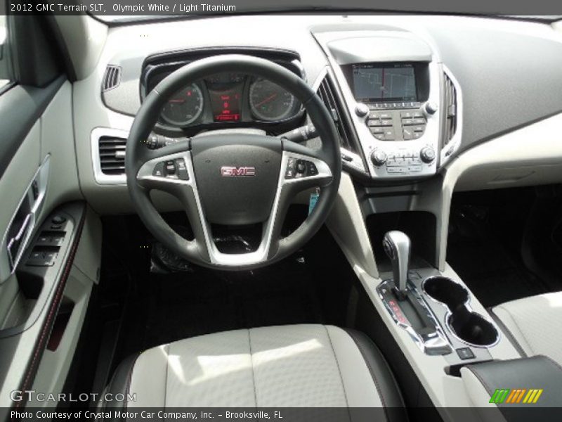 Olympic White / Light Titanium 2012 GMC Terrain SLT