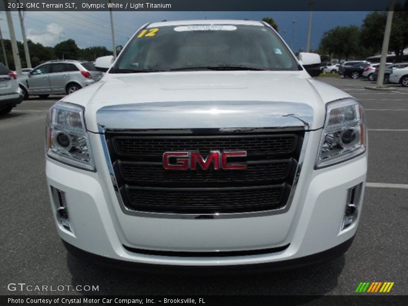 Olympic White / Light Titanium 2012 GMC Terrain SLT