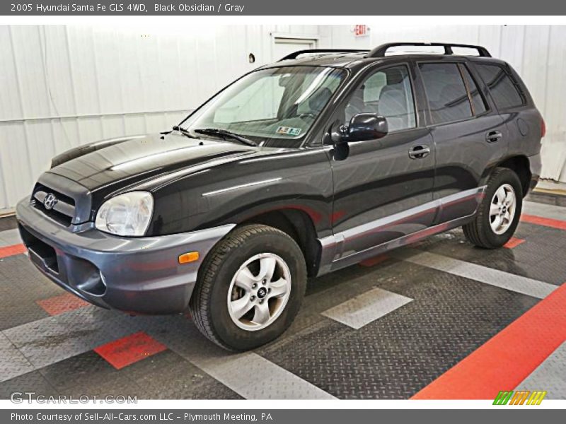 Black Obsidian / Gray 2005 Hyundai Santa Fe GLS 4WD