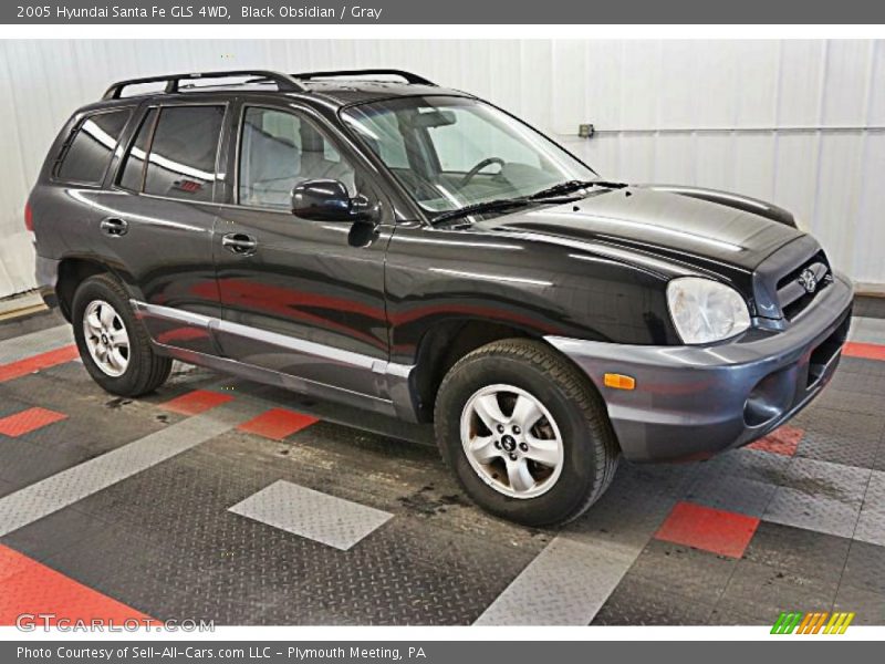Black Obsidian / Gray 2005 Hyundai Santa Fe GLS 4WD