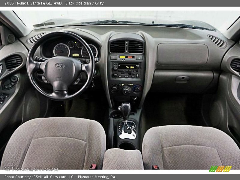 Black Obsidian / Gray 2005 Hyundai Santa Fe GLS 4WD