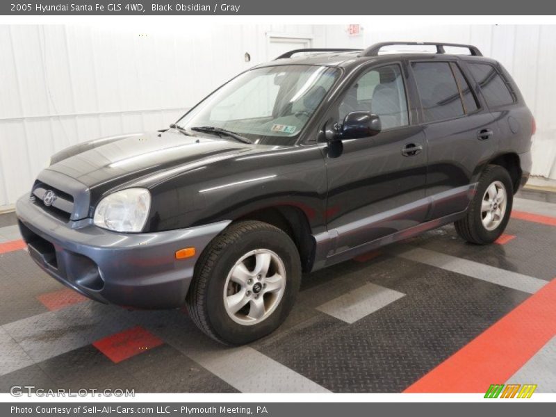 Black Obsidian / Gray 2005 Hyundai Santa Fe GLS 4WD