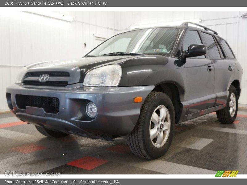 Black Obsidian / Gray 2005 Hyundai Santa Fe GLS 4WD