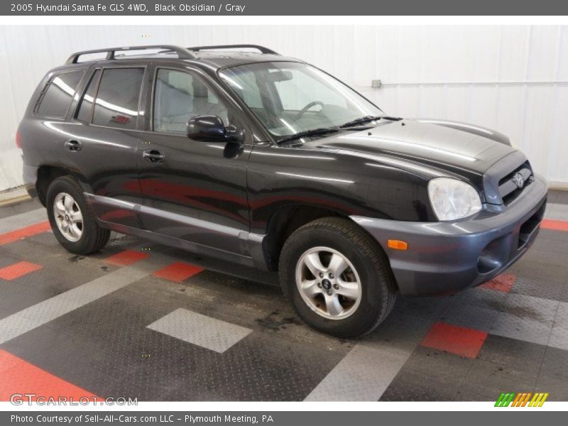Black Obsidian / Gray 2005 Hyundai Santa Fe GLS 4WD