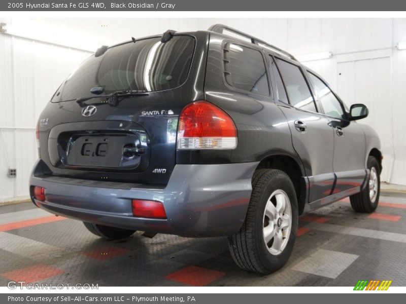 Black Obsidian / Gray 2005 Hyundai Santa Fe GLS 4WD