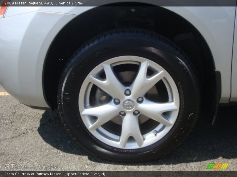 Silver Ice / Gray 2009 Nissan Rogue SL AWD