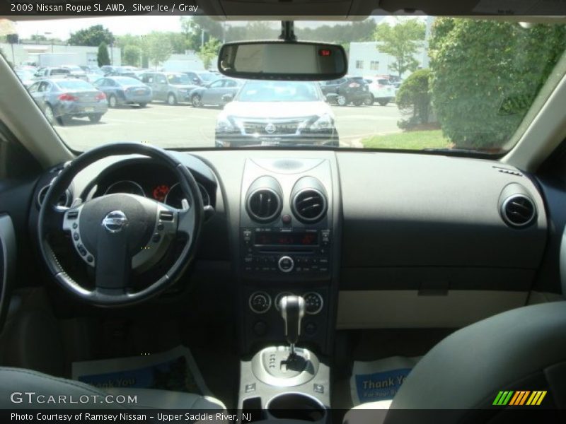 Silver Ice / Gray 2009 Nissan Rogue SL AWD