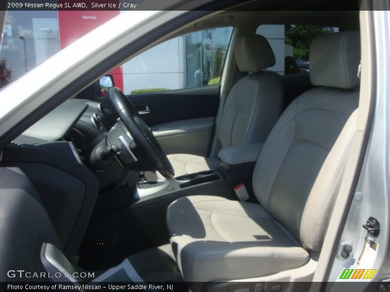 Silver Ice / Gray 2009 Nissan Rogue SL AWD