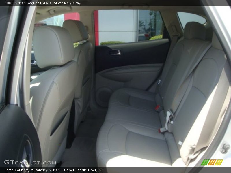 Silver Ice / Gray 2009 Nissan Rogue SL AWD