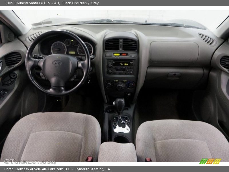 Black Obsidian / Gray 2005 Hyundai Santa Fe GLS 4WD