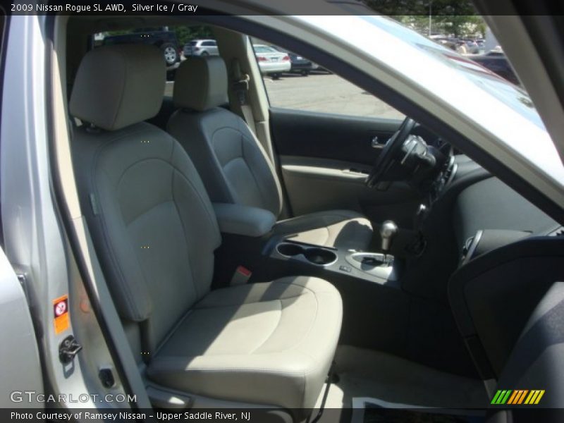 Silver Ice / Gray 2009 Nissan Rogue SL AWD