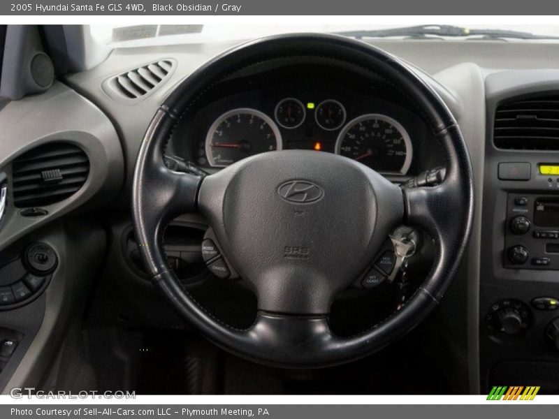 Black Obsidian / Gray 2005 Hyundai Santa Fe GLS 4WD