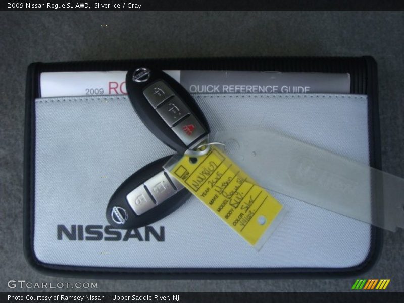 Silver Ice / Gray 2009 Nissan Rogue SL AWD