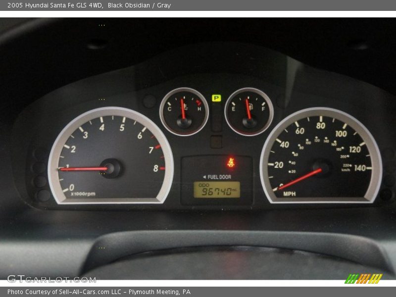 Black Obsidian / Gray 2005 Hyundai Santa Fe GLS 4WD