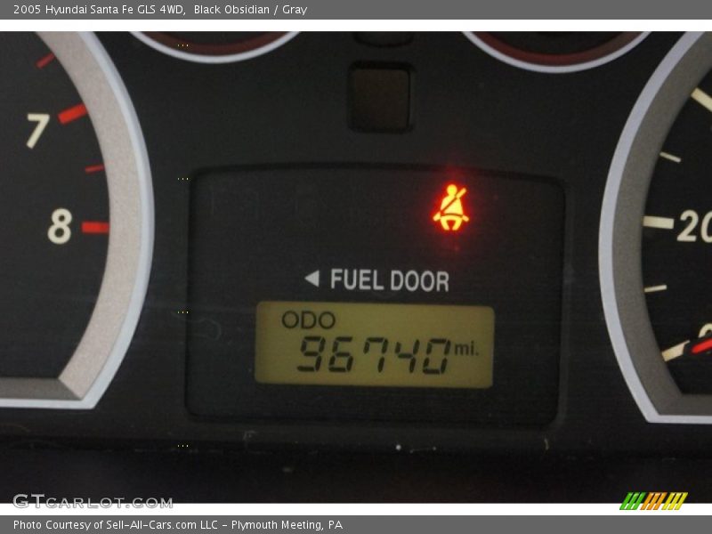 Black Obsidian / Gray 2005 Hyundai Santa Fe GLS 4WD