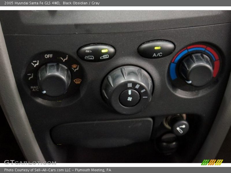 Black Obsidian / Gray 2005 Hyundai Santa Fe GLS 4WD