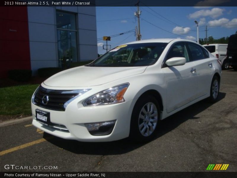 Pearl White / Charcoal 2013 Nissan Altima 2.5 S