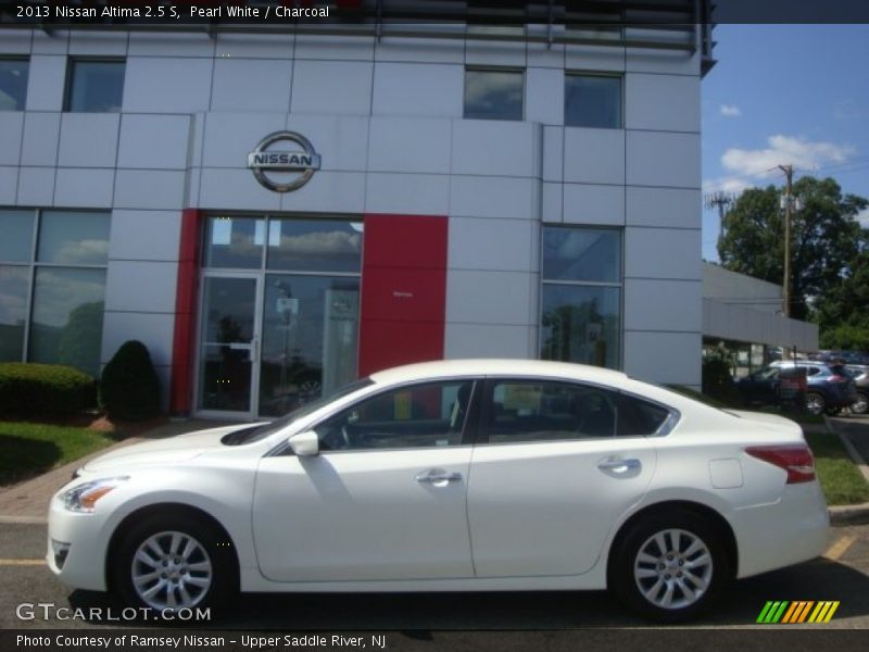 Pearl White / Charcoal 2013 Nissan Altima 2.5 S