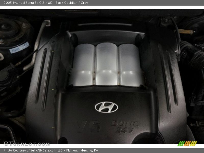Black Obsidian / Gray 2005 Hyundai Santa Fe GLS 4WD