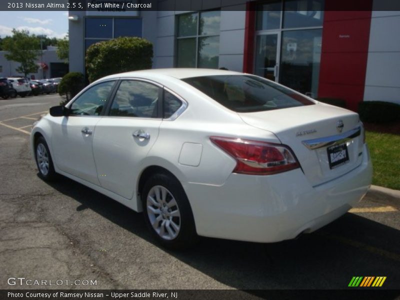Pearl White / Charcoal 2013 Nissan Altima 2.5 S