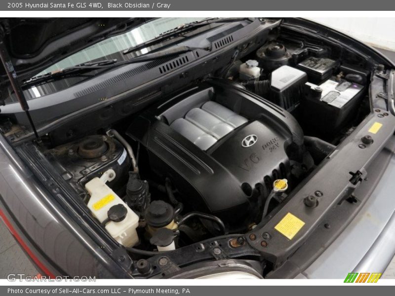 Black Obsidian / Gray 2005 Hyundai Santa Fe GLS 4WD