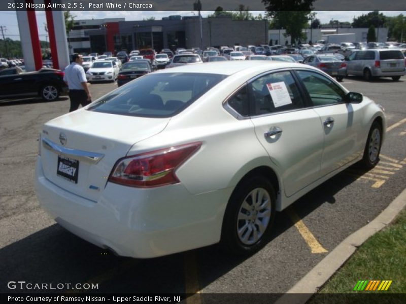 Pearl White / Charcoal 2013 Nissan Altima 2.5 S
